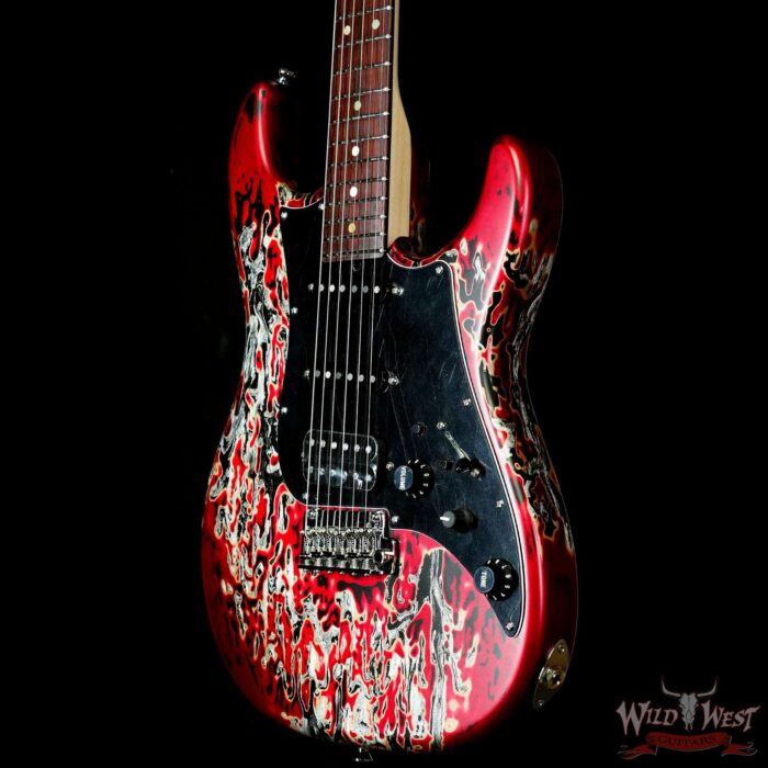 James Tyler USA Studio Elite Burning Water 2K HSS Quartersawn Maple Thin Neck with Rosewood Fingerboard 7.40 LBS - Image 2