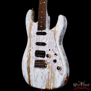 James Tyler USA Studio Elite HD HSS Matching Color Maple Neck White Shmear with Gold Hardware 7.25 LBS - Image 2