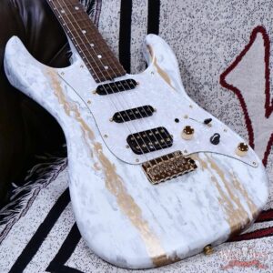 James Tyler USA Studio Elite HD HSS Matching Color Maple Neck White Shmear with Gold Hardware 7.25 LBS - Image 8