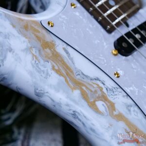 James Tyler USA Studio Elite HD HSS Matching Color Maple Neck White Shmear with Gold Hardware 7.25 LBS - Image 9