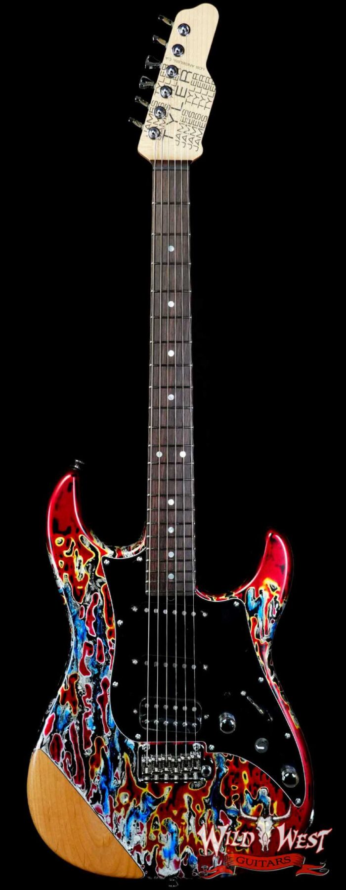 James Tyler USA Studio Elite HD HSS Quartersawn Maple Neck Rosewood Fretboard Burning Water with Arm Contour 7.70 LBS - Image 1