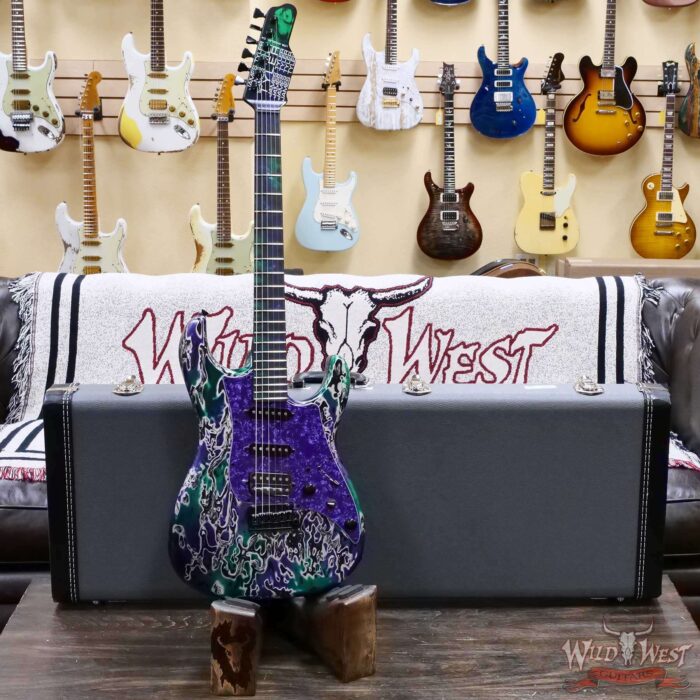 James Tyler USA Studio Elite HD HSS Maple Neck & Fingerboard Thin Neck Alien Guano with Black Hardware 7.60 LBS - Image 6
