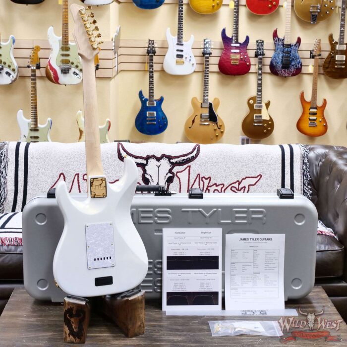 James Tyler JTG MK1 HSS Alder Body Maple Neck with Rosewood Fingerboard Pearl White 7.75 LBS - Image 12