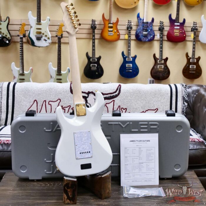 James Tyler JTG MK1 HSS Alder Body Maple Neck with Rosewood Fingerboard Pearl White 7.95 lbs - Image 8