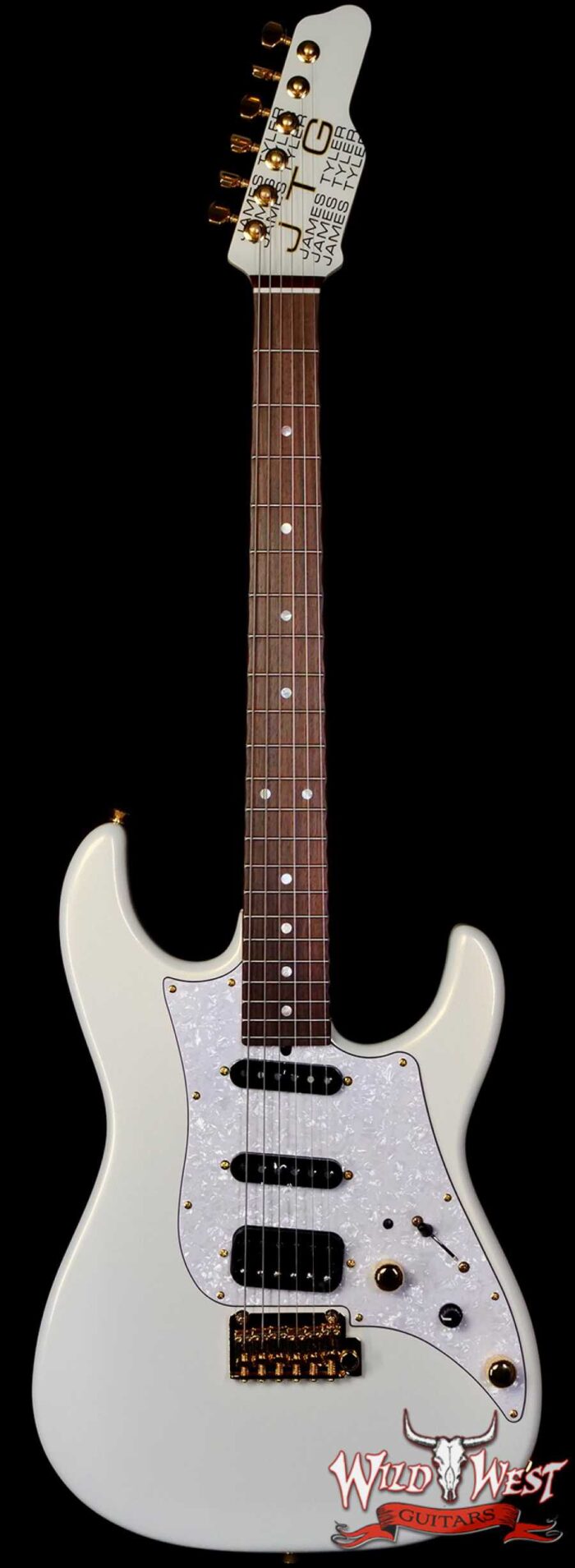 James Tyler JTG MK1 HSS Alder Body Maple Neck with Rosewood Fingerboard Pearl White 7.95 lbs - Image 1