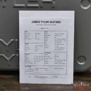 James Tyler JTG MK1 HSS Alder Body Maple Neck with Rosewood Fingerboard Pearl White 7.95 lbs - Image 8