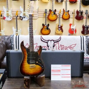 James Tyler USA Studio Elite HSS Midboost Preamp Quilted Maple Top Tobacco Sunburst - Image 6