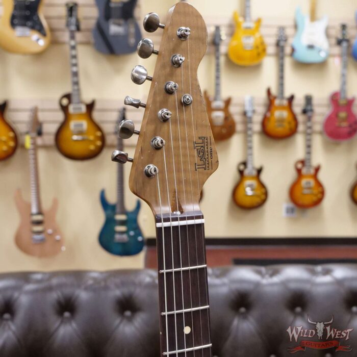 LsL Saticoy One HSS Alder Body Roasted Flame Maple Neck Rosewood Fingerboard Medium Aged Matte Fiesta Red - Image 7