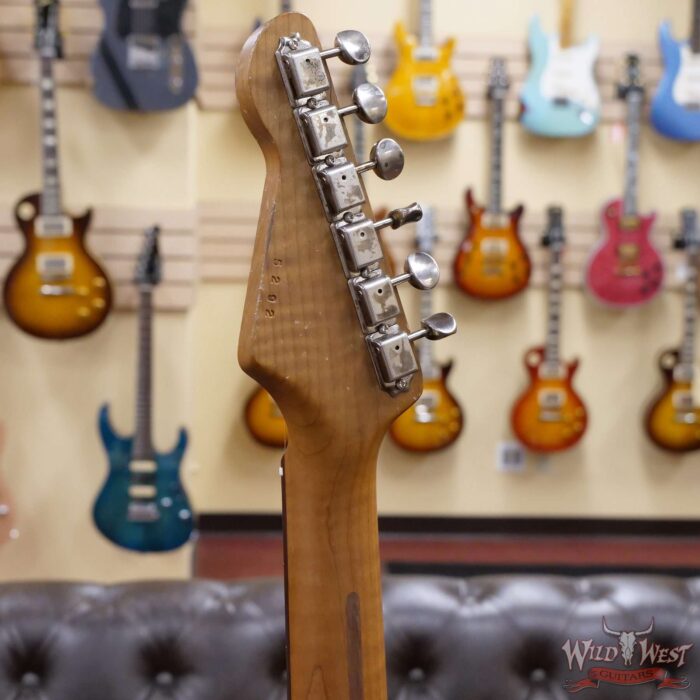 LsL Saticoy One HSS Alder Body Roasted Flame Maple Neck Rosewood Fingerboard Medium Aged Matte Fiesta Red - Image 10