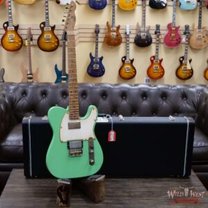 LsL T-Bone One Alder Body Roasted Birdseye Maple Neck Double Humbucker HH Medium Aging Surf Green - Image 6