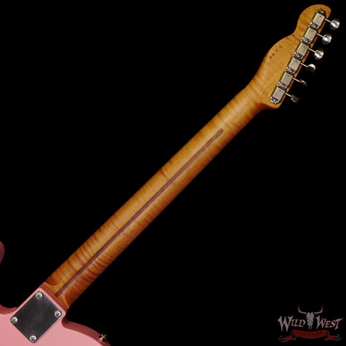 LsL T-Bone One HH Roasted Flame Maple Neck Double Humbucker Shell Pink - Image 5