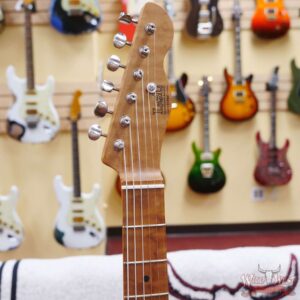 LsL T-Bone One HH Roasted Flame Maple Neck Double Humbucker Vintage White - Image 7