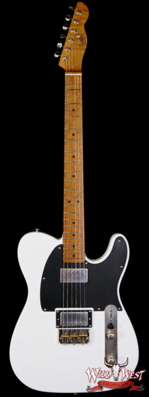 LsL T-Bone One HH Roasted Flame Maple Neck Double Humbucker Vintage White