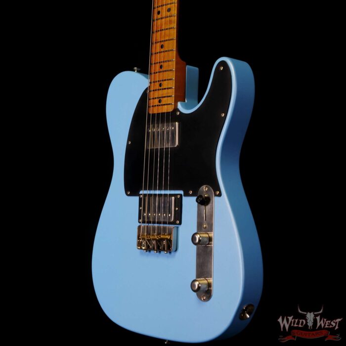 LsL T-Bone One HH Roasted Flame Maple Neck Double Humbucker Desoto Pearl - Image 2