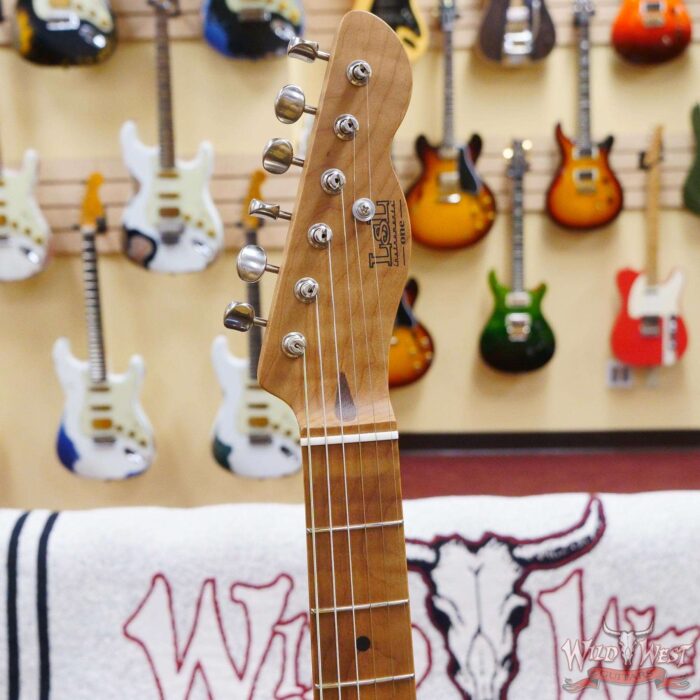 LsL T-Bone One HH Roasted Flame Maple Neck Double Humbucker Desoto Pearl - Image 7