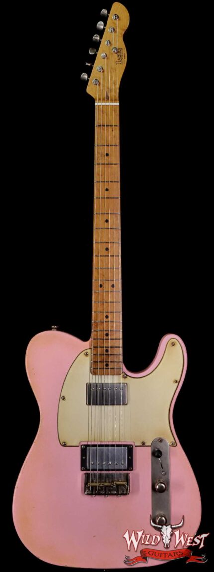 LsL T-Bone One Alder Body Roasted Birdseye Maple Neck Double Humbucker HH Medium Aging Shell Pink