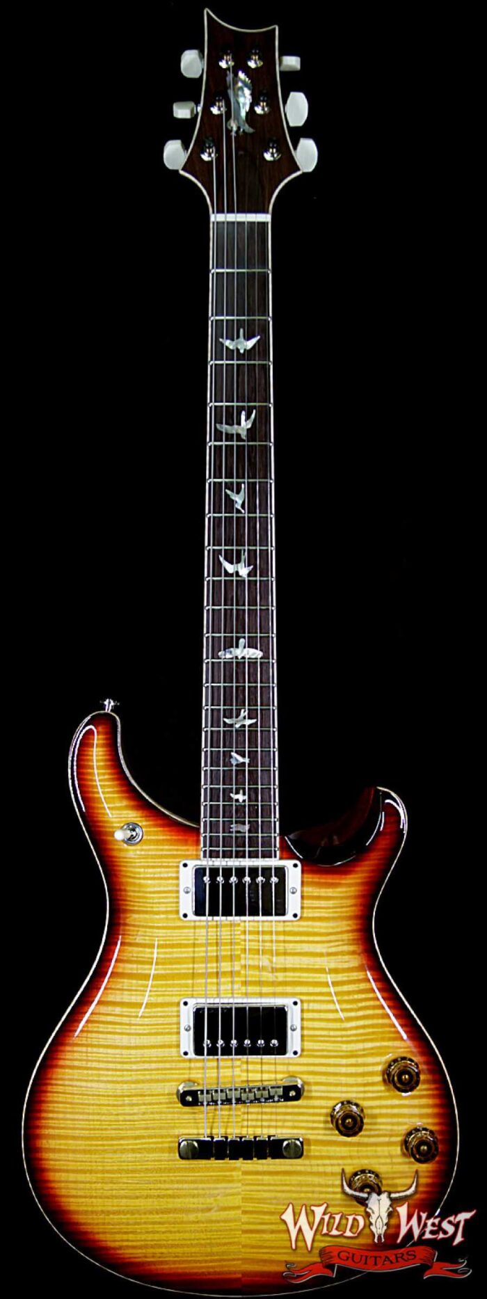 PRS Private Stock Graveyard Limited McCarty 594 Flame Maple Top Madagascar Rosewood Board Dark Cherry Smoked Burst - Image 1