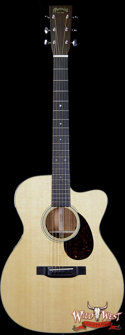Martin Standard Series OMC-18E Acoustic Electric Cutaway Guitar With Case
