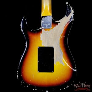 2018 Fender Custom Shop Masterbuilt John Cruz 1965 Stratocaster Relic Floyd Rose HSS 3 Tone Sunburst - Image 7