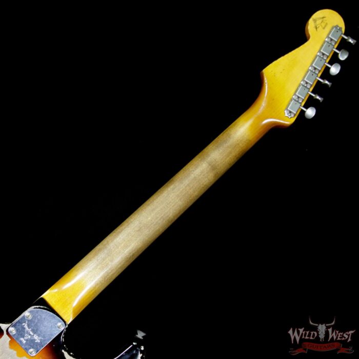 2018 Fender Custom Shop Masterbuilt John Cruz 1965 Stratocaster Relic Floyd Rose HSS 3 Tone Sunburst - Image 13