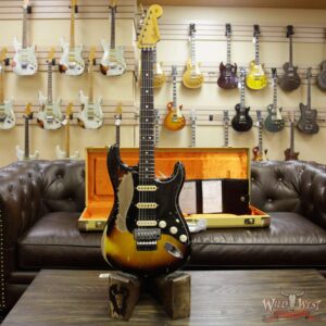 2018 Fender Custom Shop Masterbuilt John Cruz 1965 Stratocaster Relic Floyd Rose HSS 3 Tone Sunburst - Image 15