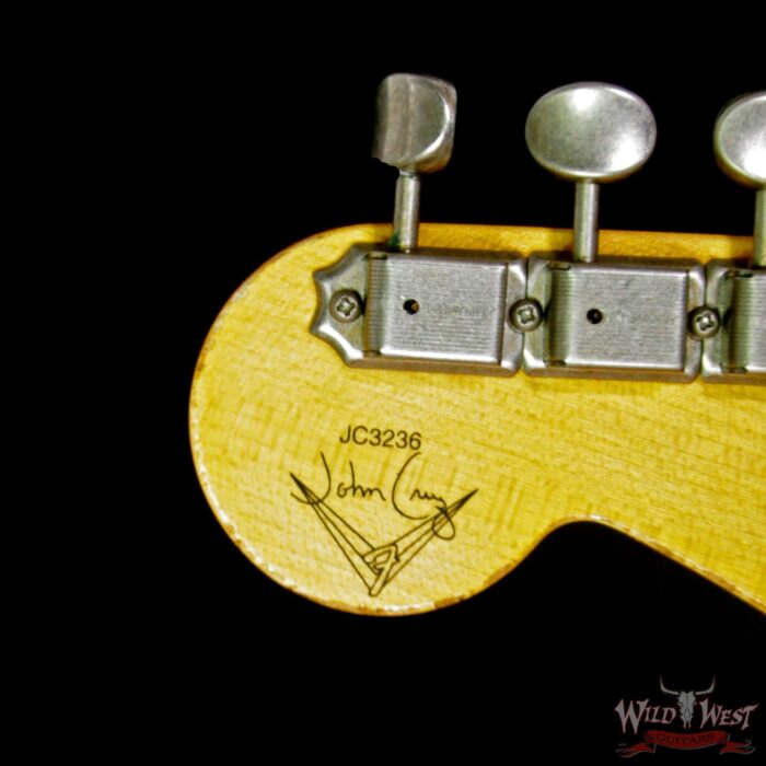 2018 Fender Custom Shop Masterbuilt John Cruz 1965 Stratocaster Relic Floyd Rose HSS 3 Tone Sunburst - Image 12