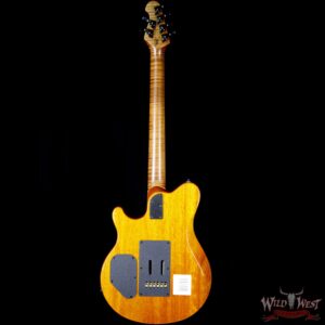 2018 Ernie Ball Music Man BFR Axis Super Sport Limited # 36 of 85 Buckeye Burl Top Roasted Flame Maple Neck Natural - Image 6