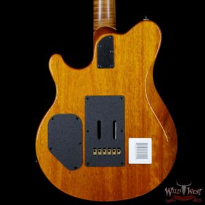 2018 Ernie Ball Music Man BFR Axis Super Sport Limited # 36 of 85 Buckeye Burl Top Roasted Flame Maple Neck Natural - Image 7