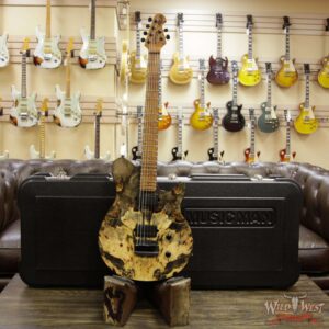 2018 Ernie Ball Music Man BFR Axis Super Sport Limited # 36 of 85 Buckeye Burl Top Roasted Flame Maple Neck Natural - Image 12