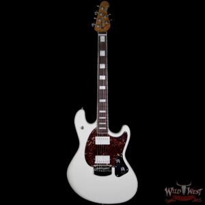 Ernie Ball Music Man BFR Limited Edition # 28 of 39 Stingray HH Guitar Roasted Birdseye Maple Neck White Smoke - Image 5