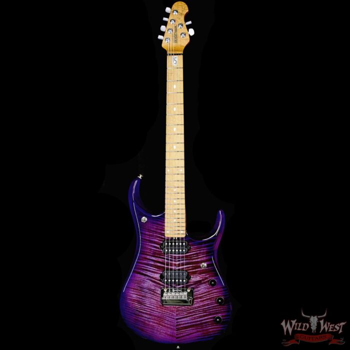 Ernie Ball Music Man John Petrucci JP-15 with Piezo Flame Maple Top Purple Nebula 7.60 LBS - Image 3