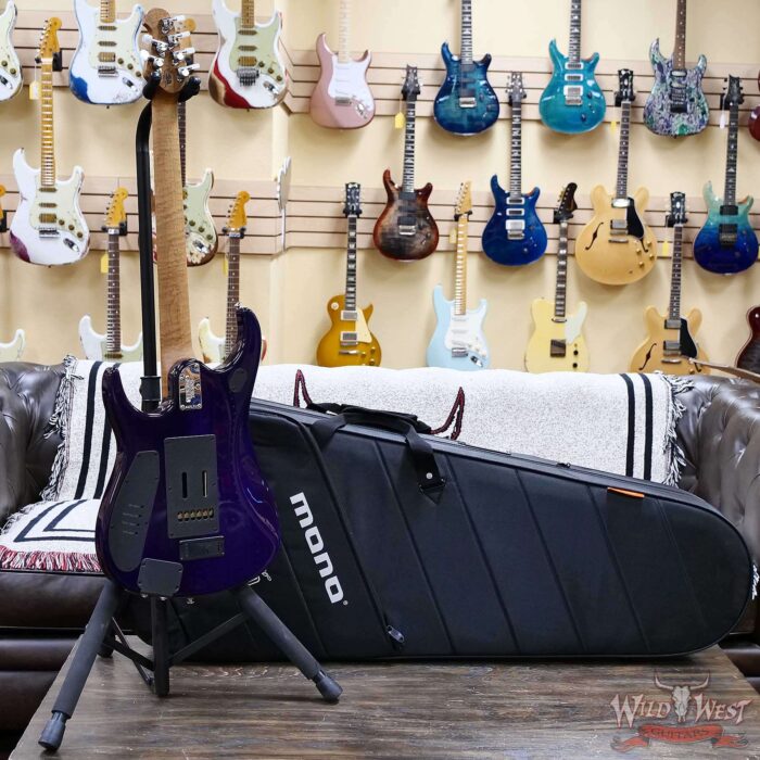 Ernie Ball Music Man John Petrucci JP-15 with Piezo Flame Maple Top Purple Nebula 7.60 LBS - Image 9