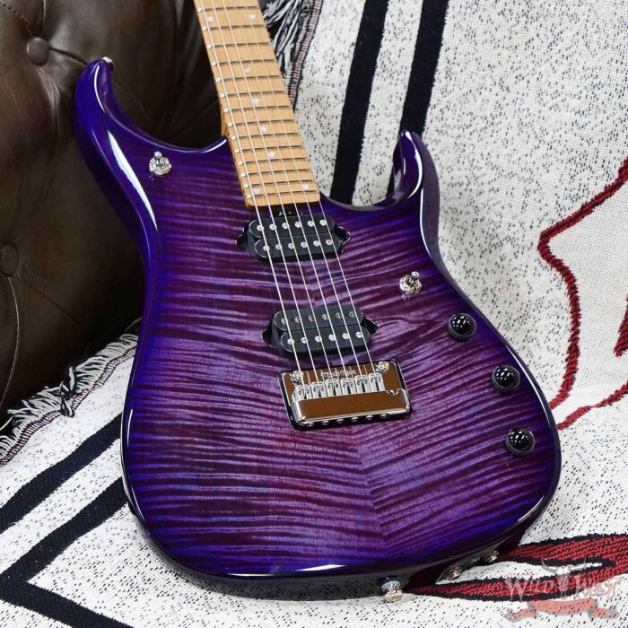 Ernie Ball Music Man John Petrucci JP-15 with Piezo Flame Maple Top Purple Nebula 7.60 LBS - Image 8