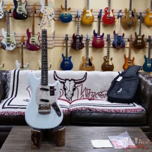Fender American Performer Mustang Rosewood Fingerboard Sonic Blue 7.65 LBS - Image 6