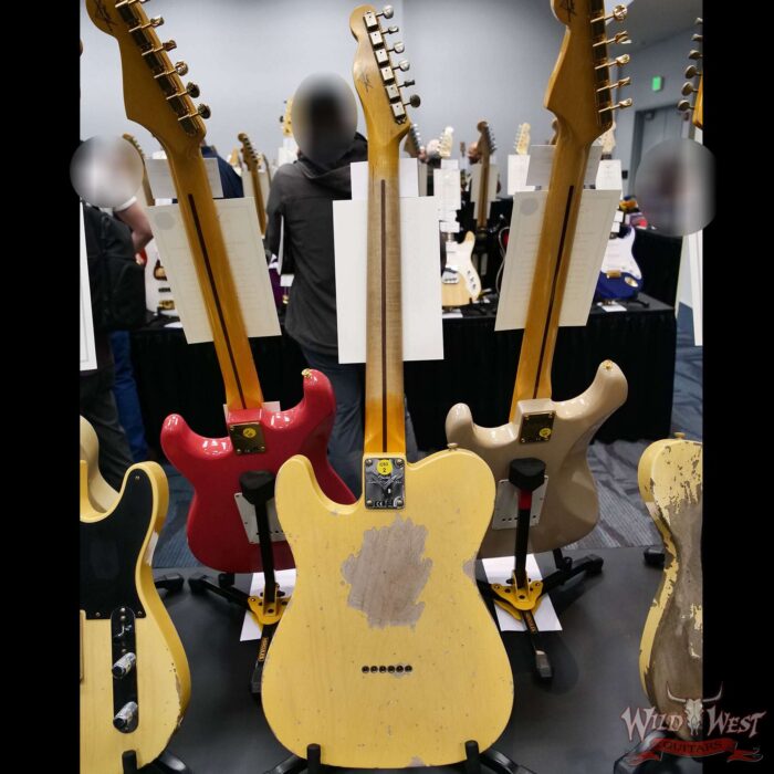 2025 NAMM FMIC #026 Fender Custom Shop 1951 Nocaster Heavy Relic Faded Aged Nocaster Blonde 6.70 LBS - Image 3