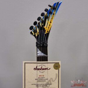 2025 NAMM FMIC #519 Jackson Custom Shop USA Special Edition Shattered Glass Soloist HH Floyd Rose (Pre-order) - Image 5