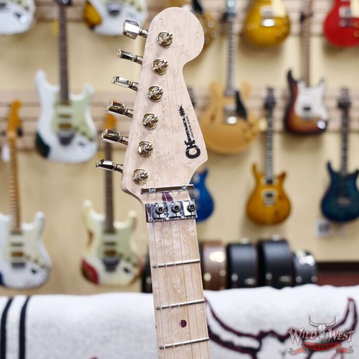 2025 NAMM FMIC #614 Charvel Custom Shop USA Special Edition San Dimas Birdseye Maple Neck HH Floyd Rose Robin’s Egg Blue 8.65 LBS - Image 7