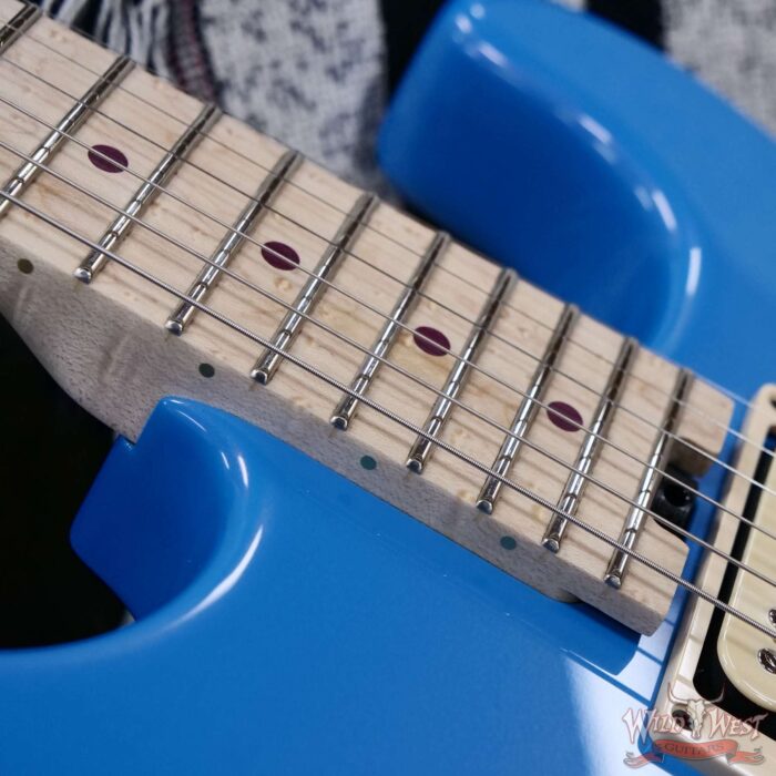 2025 NAMM FMIC #614 Charvel Custom Shop USA Special Edition San Dimas Birdseye Maple Neck HH Floyd Rose Robin’s Egg Blue 8.65 LBS - Image 8