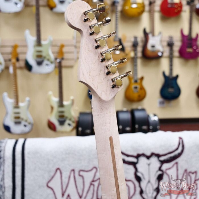 2025 NAMM FMIC #614 Charvel Custom Shop USA Special Edition San Dimas Birdseye Maple Neck HH Floyd Rose Robin’s Egg Blue 8.65 LBS - Image 11