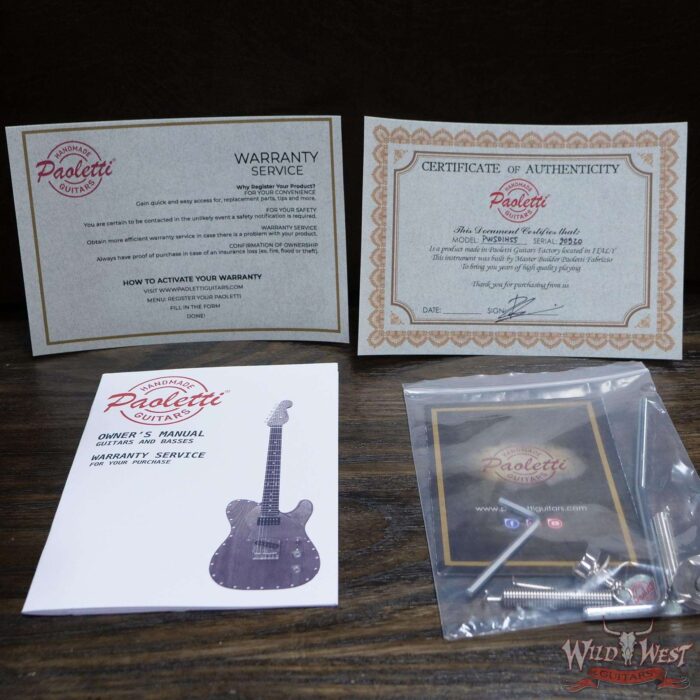 Paoletti Handmade Guitars Stratospheric Wine HSS Art. PWS01HSS - Image 12