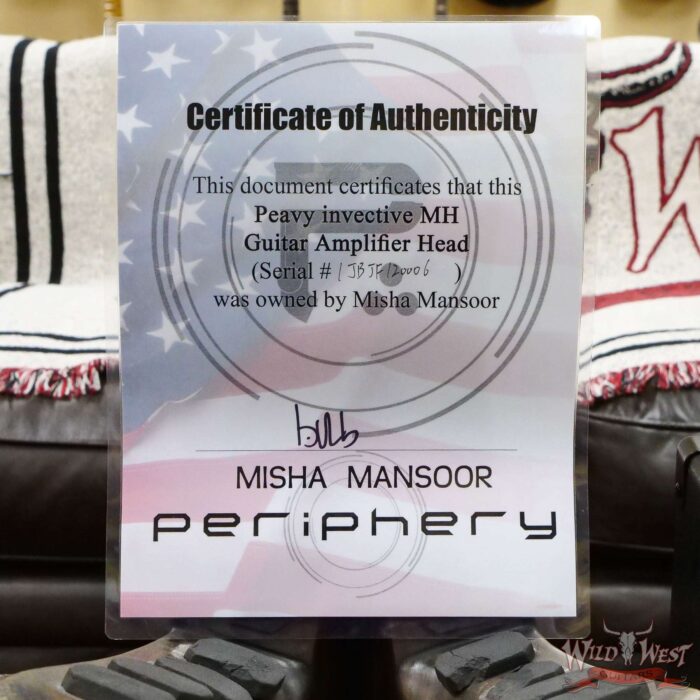 Peavy invective.MH Mini Amp Head Owned by Misha Mansoor (Periphery) - Image 5