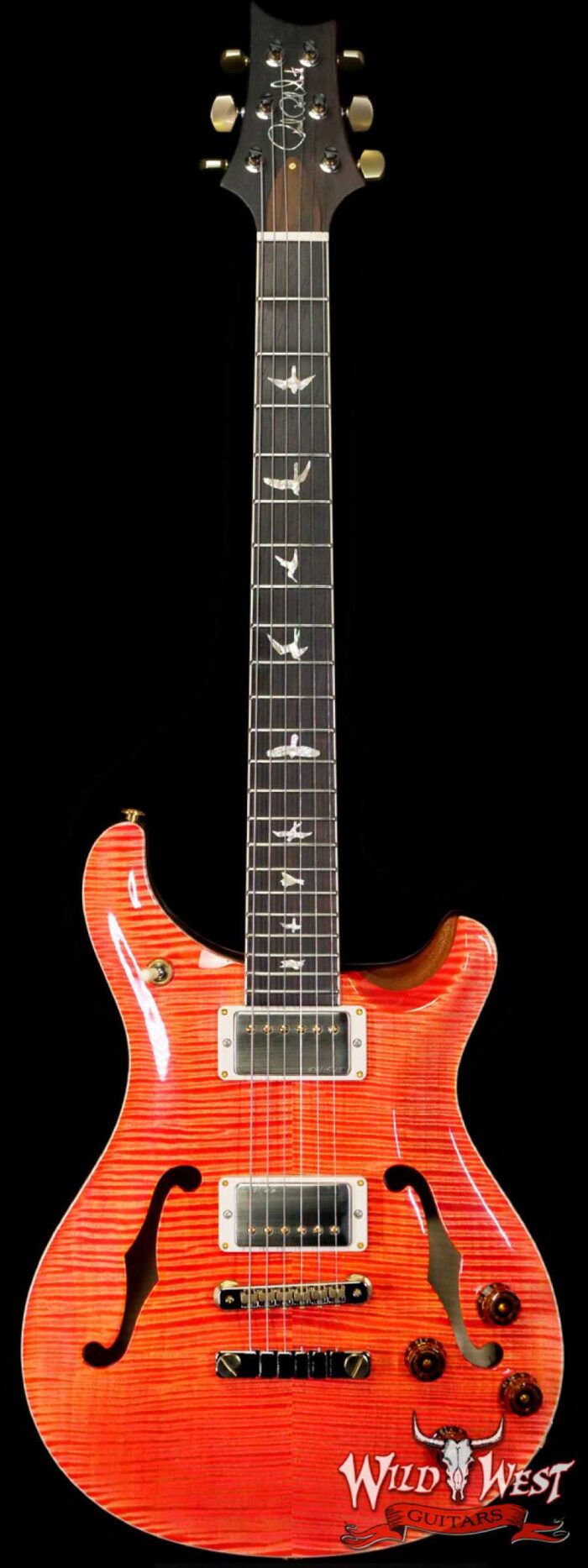PRS Wild West Guitars 20th Anniversary Limited Run # 15 of 40 Wood Library Artist Package McCarty 594 Hollowbody II Salmon(Private Stock Color) - Image 1