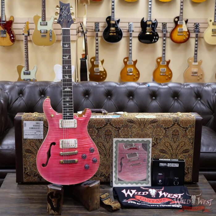 PRS Wild West Guitars 20th Anniversary Limited Run # 30 of 40 Wood Library Artist Package Semi-Hollow McCarty 594 Bonnie Pink - Image 8