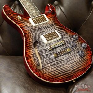 PRS Wild West Guitars 20th Anniversary Limited Run # 23 of 40 Wood Library Artist Package Semi-Hollow McCarty 594 Charcoal Cherry Burst - Image 11