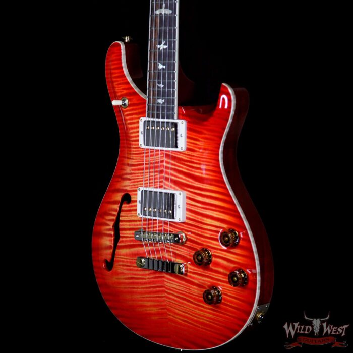PRS Wild West Guitars 20th Anniversary Limited Run # 25 of 40 Wood Library Artist Package Semi-Hollow McCarty 594 Blood Orange - Image 2