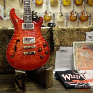 PRS Wild West Guitars 20th Anniversary Limited Run # 25 of 40 Wood Library Artist Package Semi-Hollow McCarty 594 Blood Orange - Image 12