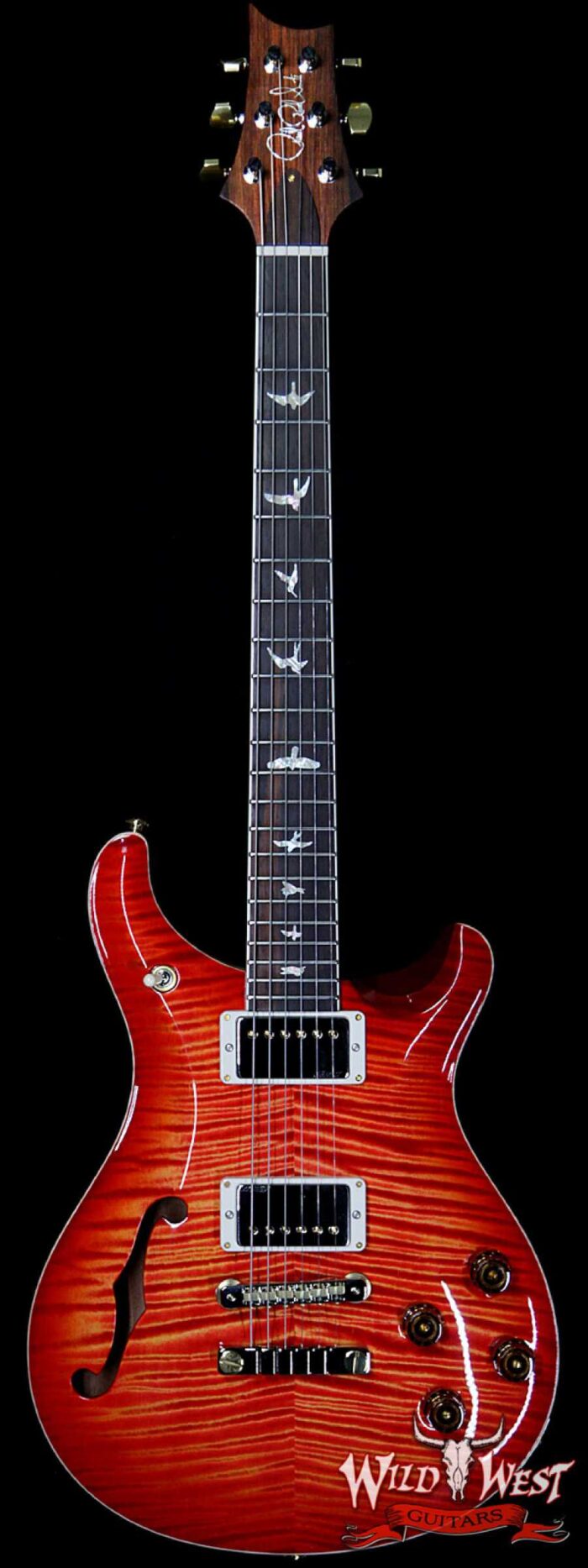 PRS Wild West Guitars 20th Anniversary Limited Run # 25 of 40 Wood Library Artist Package Semi-Hollow McCarty 594 Blood Orange - Image 1