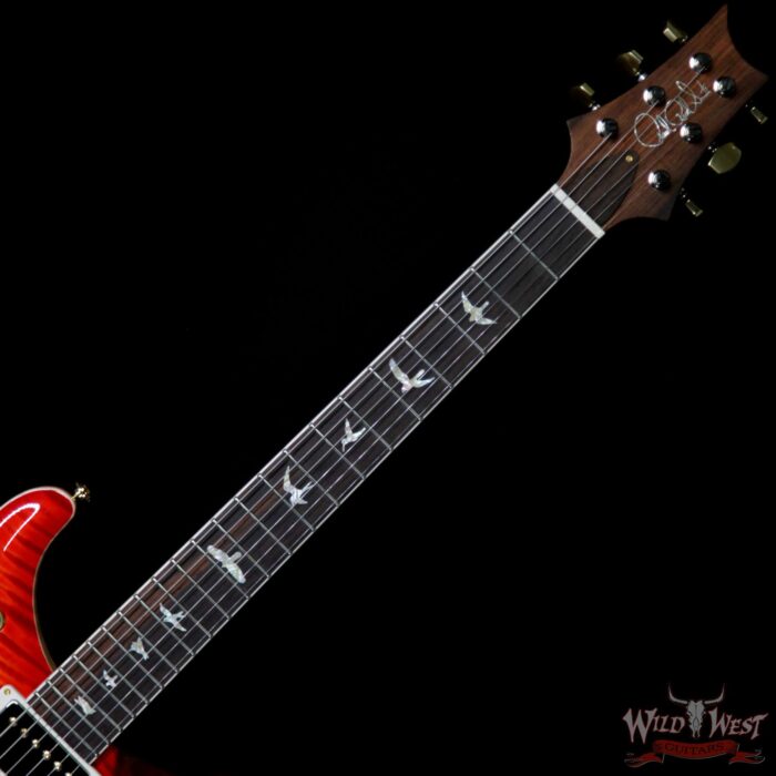 PRS Wild West Guitars 20th Anniversary Limited Run # 25 of 40 Wood Library Artist Package Semi-Hollow McCarty 594 Blood Orange - Image 8