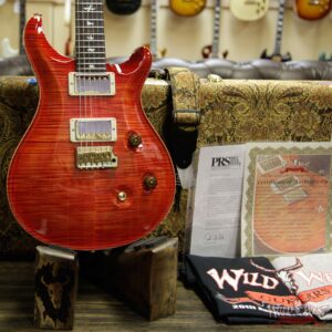 PRS Wild West Guitars 20th Anniversary Limited Run # 36 of 40 Wood Library Artist Package Custom 24 Brazilian Rosewood Fingerboard Blood Orange - Image 11
