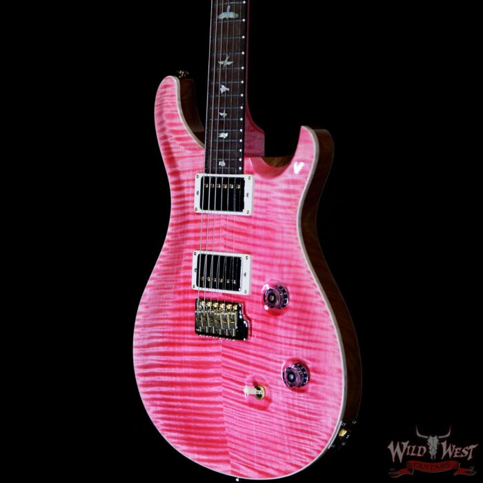 PRS Wild West Guitars 20th Anniversary Limited Run # 34 of 40 Wood Library Artist Package Custom 24 Flame Maple Neck Bonnie Pink - Image 2